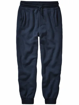 Mey & Edlich Herren No-Jogging-Hose Blau 100 % Baumwolle