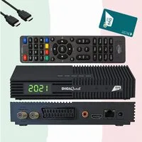 DIGIQuest Ti9 Sat Receiver + TiVuSat HD Karte + HDMI Kabel (nicht aktiviert) SAT-Receiver