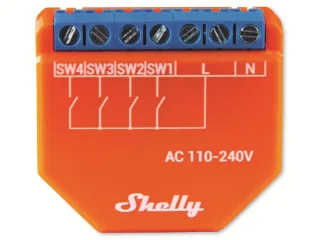 SHELLY Szenenaktivierer Plus i4, WLAN, Bluetooth