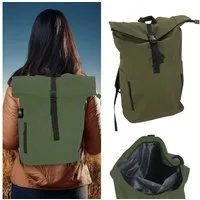 CEPEWA Rucksack Falt Rucksack Urban 30l oliv 40x57x15cm 600D Polyester Rolltop