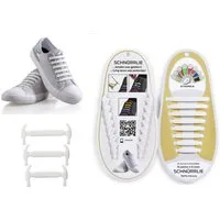 SCHNÜRRLIE Schnürsenkel Silikon Schnürbänder - elastische flache Laces, für Sneaker, Turnschuhe, Sportschuhe uvm
