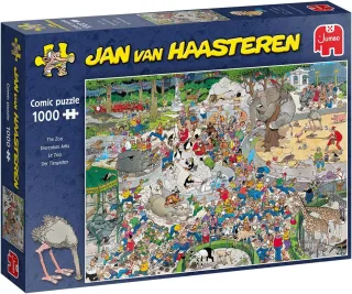 Jumbo Puzzles 01491 - Jan Van Haasteren: Im Zoo [1.000 Teile]