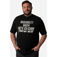 Men Plus T-Shirt T-Shirt Halbarm Waschbrettbauch