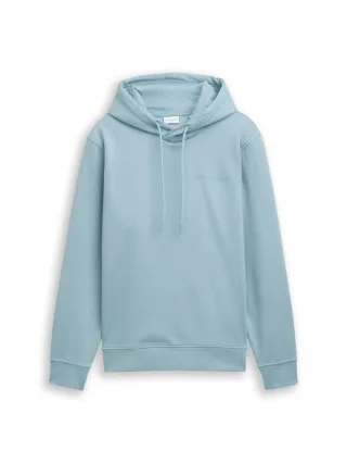 Tom Tailor - Hoodie Sweatshirt mit Logo-Print tourmaline - Gr. - XXL