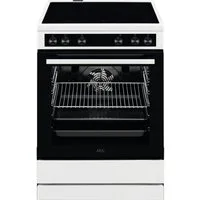 AEG Elektro-Standherd CCB6206ABW, Vier Kochzonen, stufenlose Temperaturregelung, Aqua-Reinigung