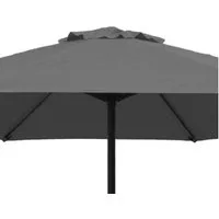 TPFGarden Marktschirm MACCLESFIELD, Sonnenschutz mit Kurbel und Knick, Gestell aus Stahl, Bezug grau, Gestell Stahl, Bezug grau. BxTxH: 300x300x240 cm