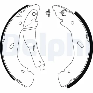 Delphi Bremsbacken hinten Ford Transit 2,0 2,3 2,4 LS1914