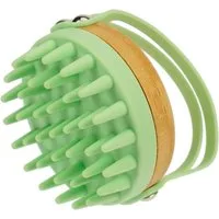 Fantasia Beauty Haarbürste Massagebürste, Bambus und Silikon, minze, 84 x 78 x 80 mm, 1-tlg., Massagebürste