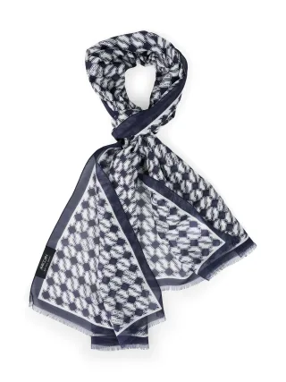 Marc Cain Sports - Schal mit Seide navy - Gr. - OS