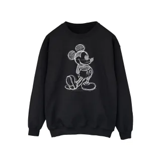 Disney - "Mickey Mouse Sketch Kick" Sweatshirt für Herren (Schwarz)
