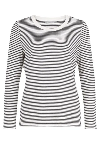 Betty & Co - Casual-Shirt weiß/schwarz - Gr. - M