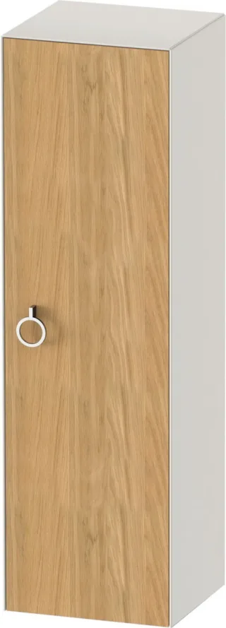 Duravit White Tulip Halbhochschrank Natur Eiche & Nordic Weiß Matt & Seidenmatt 400x360x1320 mm - WT WT1333RH539