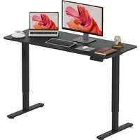 SANODESK Schreibtisch Elektrisch höhenverstellbarer Schreibtisch, Sitz-Steh-Tisch (Mit einteilige Tischplatte, Ergonomischer Steh-Sitz Computertisch mit Memory-Funktion), 120/140/160 *60 cm