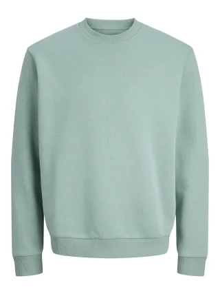 JACK&JONES - JJEBRADLEY SWEAT CREW NOOS Mineral Blue - Gr. - S
