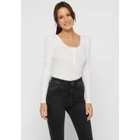 pieces Langarmshirt PCKITTE LS TOP NOOS BC Baumwollmischung, slim fit