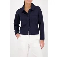 Monari Sweatjacke Hemdkragen, große Brusttaschen, elastische Qualität