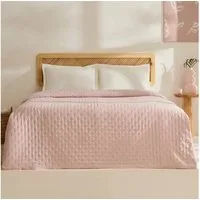 Karaca Home Tagesdecke Breezy Bettüberwurf Puderrosa 230x240 Cm