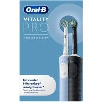 Oral-B Elektrische Zahnbürste Vitality Pro Doppelpack, Aufsteckbürsten: 2 St., Indikator-Borsten