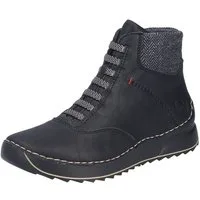 Rieker Schnürboots Stiefelette, Plateauboots mit Profilsohle