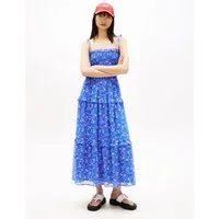 Tommy Jeans Maxikleid TJW AOP CHIFFON MAXI DRESS EXT mit Allover-Print, Fit-and-Flare
