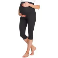 Be Mammy Umstandsleggings Damen 3/4 Umstandsleggings BE20-258 (1-tlg) elastischer Bund