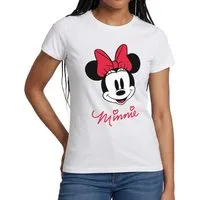 Spreadshirt T-Shirt Mickey & Minnie Schriftzug Frauen T-Shirt (1-tlg)
