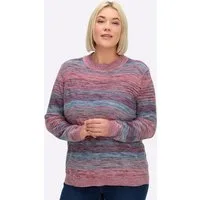 Sieh an! Strickpullover Stehkragen-Pullover Langarm Links-Strick