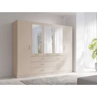 OTTO home Kleiderschrank Kleiderschrank mit 5 Türen, goldenen Griffen, Maße B/H/T 250/200/58 cm
