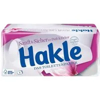 HAKLE Toilettenpapier Sanft&Sicher (20-St), 4-lagig, mit Dekor und Duft, 130 Blatt/Rolle
