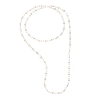 Sautoir OPERA Perles d'Eau Douce 7-8 mm Multicolores Longueur 120 cm