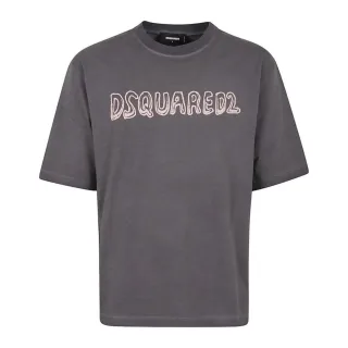 DSquared2 - "Best Fade" T-Shirt für Herren, Logo, lose Passform (Anthrazit)