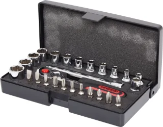 KS Tools 1/4" CHROMEplus Steckschlüssel-Satz, 26-tlg - 918.0626