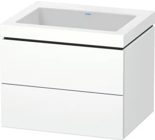Duravit L-Cube c-bonded Set wandhängend Weiß Matt 600x480x500 mm - LC6926N1818 LC6926N1818