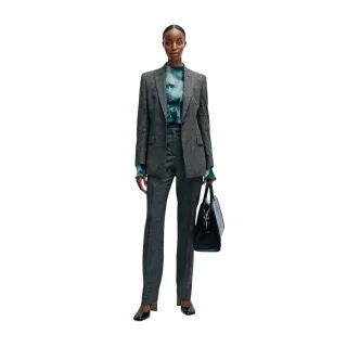 Boss - Anzugjacke für Damen, Hals Kerbe, Regulär (Schwarz)