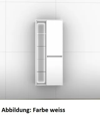 Artiqua 116 Midischrank, Weiß Glanz, 116-MTRB-1-50-L-7050-68 116-MTRB-1-50-L-7050-68