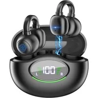 MOPUEA Bluetooth-Kopfhörer, Bluetooth 5.3, Rauschunterdrückung, Ohrclip-Typ wireless In-Ear-Kopfhörer (Innovatives Clip-Design, 80h Laufzeit, wasserdicht)