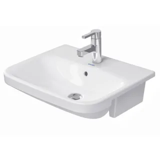 Duravit DuraStyle Waschtisch 0375550000 55 x 45,5 cm, weiss, Einbau von oben, Halbeinbau