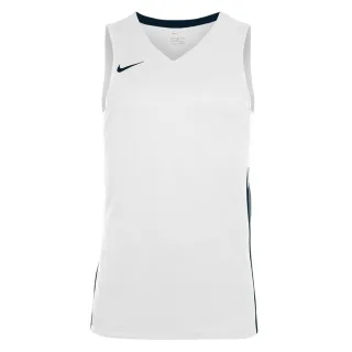 Nike - "Team" Basketball-Trikot für Herren, V-Ausschnitt (Weiß/Schwarz)