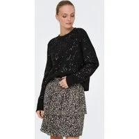 ONLY Rundhalspullover ONLALTA LS SEQUIN O-NECK KNT