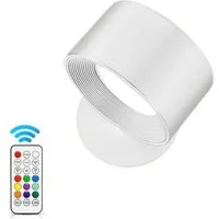 Vivitar LED Wandleuchte mit Akku, 360° drehbar, magnetische Befestigung, RGB & Weißlicht, LED fest integriert, dimmbar, Touch & Fernbedienung, 3 Farbtemperaturen, 9 Farben