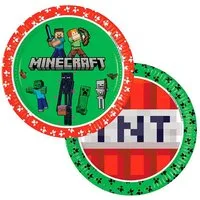Procos Pappteller Pappteller Minecraft 23cmØ/8 St. FSC