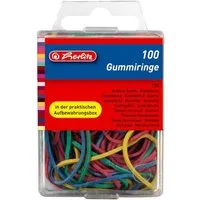 Herlitz Gummibänder 100 Herlitz Gummibänder / Gummiringe / verschiedene Farben und Durchme