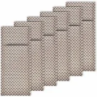 WESTMARK Stoffserviette 6 Bestecktaschen, 24 x 9 cm, Synthetik, Saleen-Edition: Elegance, Grau, abwaschbar, 5 Jahre Garantie