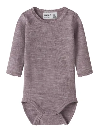 NAME IT - NBFWANG WOOL NEEDLE LS BODY SOLID NOOS - Gr. - 56