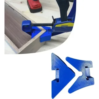 Quick-Change Corner Clamp Adapter 90 Degree Right Angle Jig For Woodworking F-Clamp And Bar Clamp Accessory For Cabinet