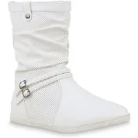 VAN HILL 70991 Schlupfstiefel Damen Schlupfstiefel Skylar - Sportliche Stiefel mit Schnallen