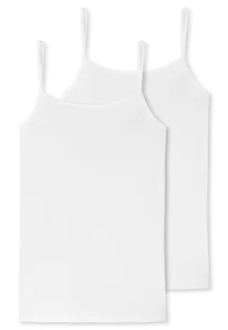SCHIESSER - 2PACK Spaghettitop weiss - Gr. - 40