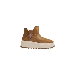 Moon Bootie Wildleder Schaffell Plattform