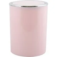 MSV Kosmetikeimer KAMAKA, eleganter Abfalleimer mit Schwingdeckel, für Küche, Bad, Büro, in angesagten Trendfarben, 6 L, pastellrosa