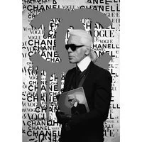 Affengeilebilder Poster Kunstdruck "BRAND by RS Artist" Chanel Kollektion, Karl Otto Lagerfeld, Poster, Wandbild, Wandposter, Bild in verschiedenen Ausführungen